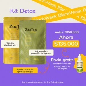 Kit Detox ZacTea Black Friday